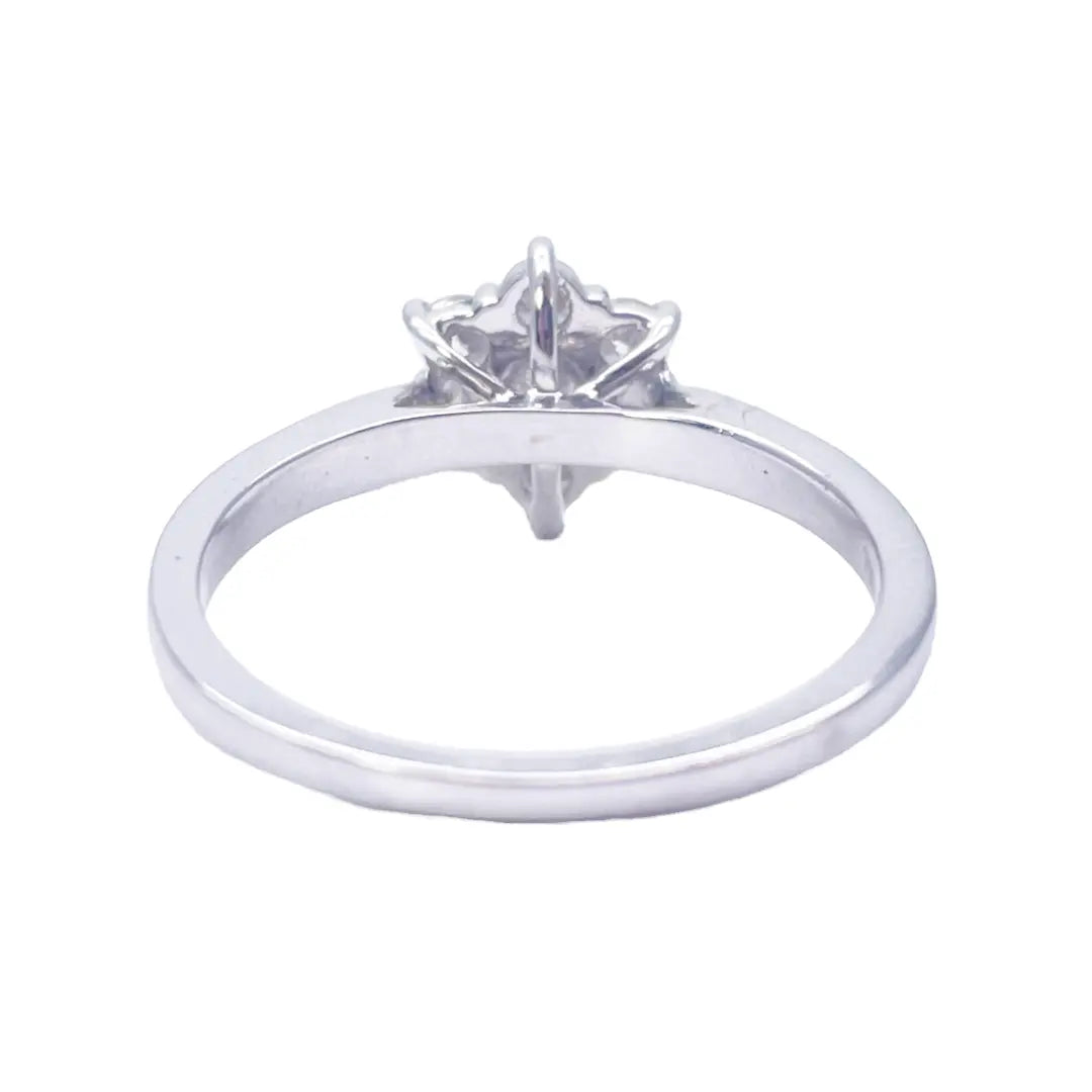18ct White Gold Diamond Daisy Flower Cluster Ring 0.50ct  Diamond Ring