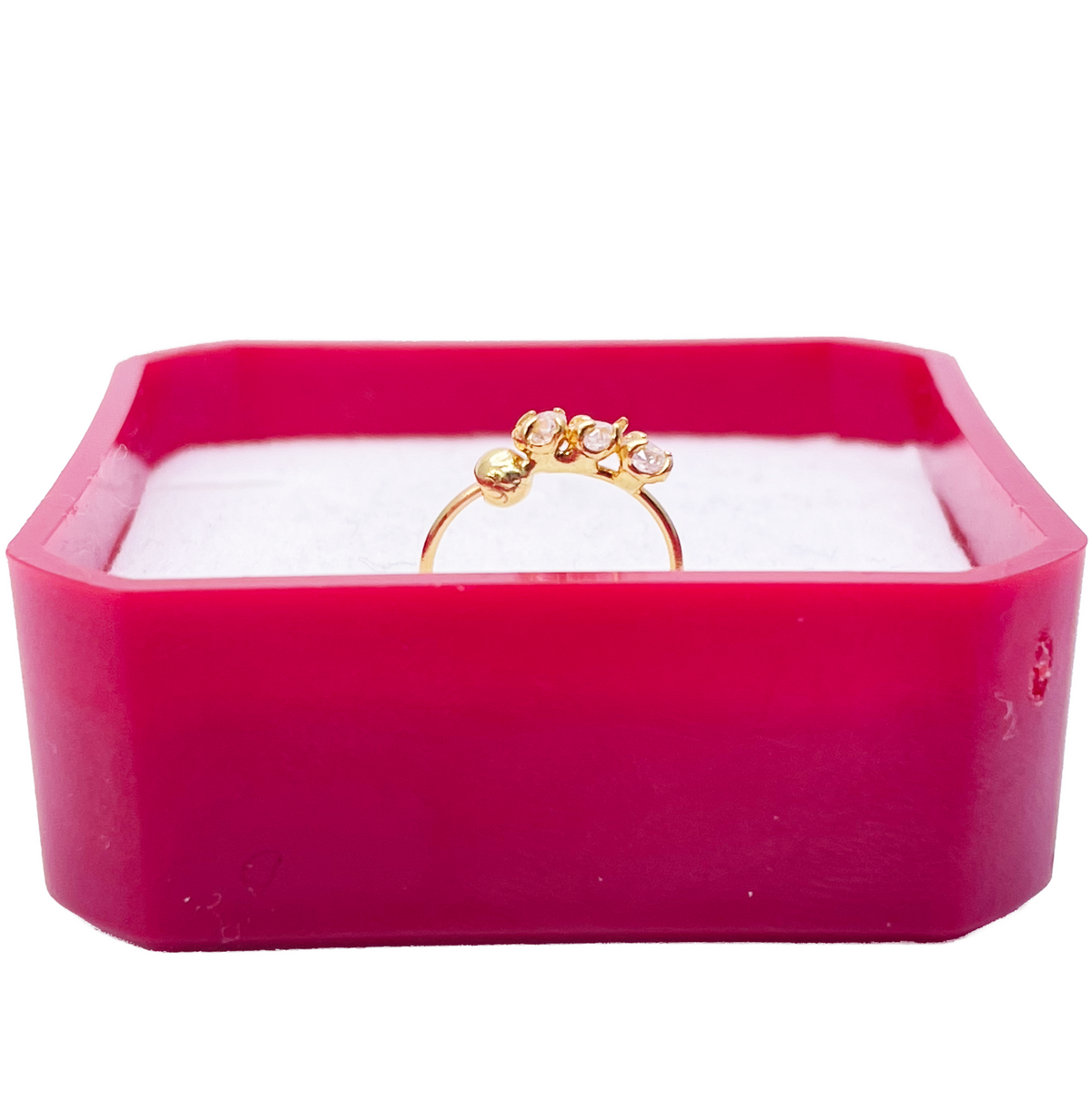 22 kt guldbelagt smuk lille ringformet huggie næsering 8,4 mm diameter